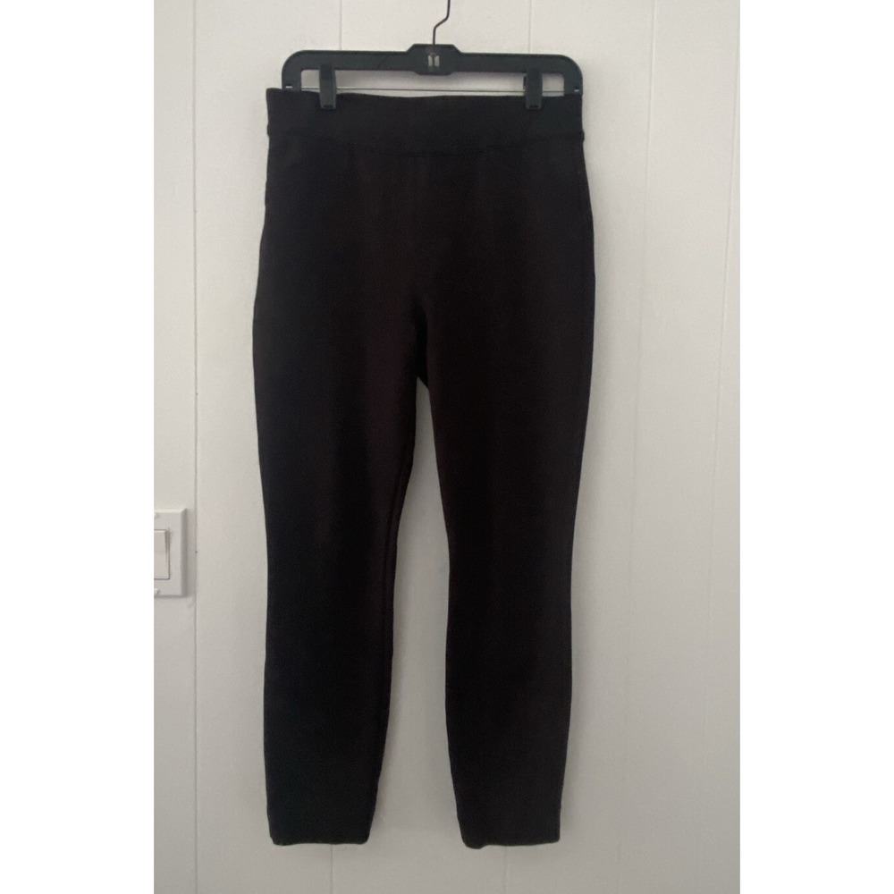 Women's Black Spanx Tapered Pull-On Pants Size M